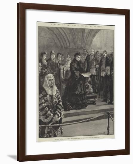 Opening of the Royal Courts of Justice-William Heysham Overend-Framed Giclee Print