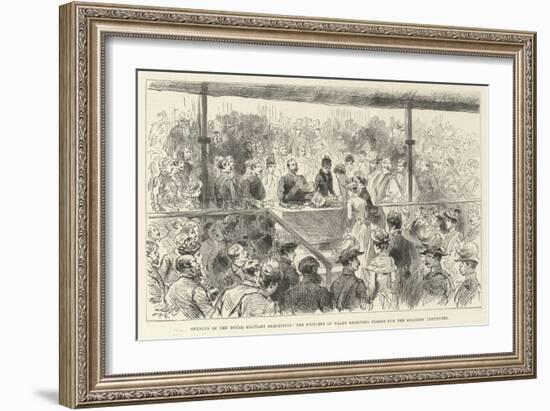 Opening of the Royal Military Exhibition-null-Framed Giclee Print