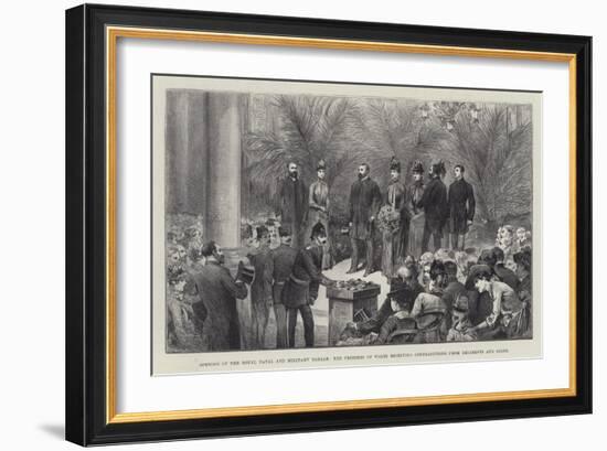Opening of the Royal Naval and Military Bazaar-null-Framed Giclee Print