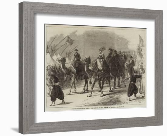 Opening of the Suez Canal, the Empress of the French at Ismailia-null-Framed Giclee Print