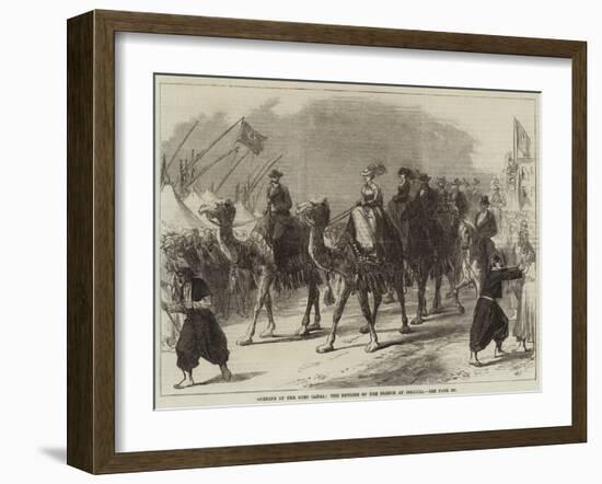 Opening of the Suez Canal, the Empress of the French at Ismailia-null-Framed Giclee Print