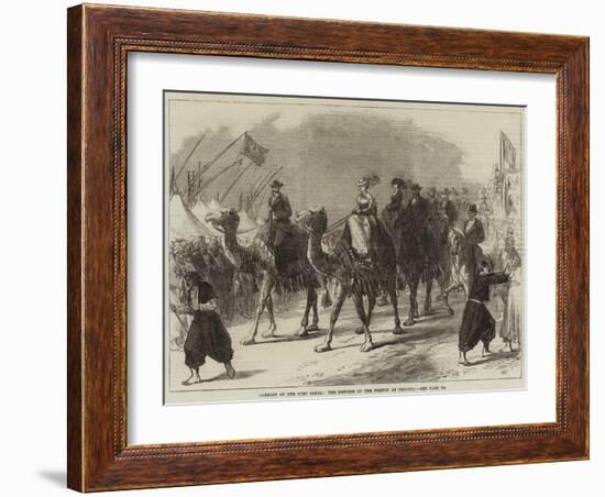 Opening of the Suez Canal, the Empress of the French at Ismailia-null-Framed Giclee Print