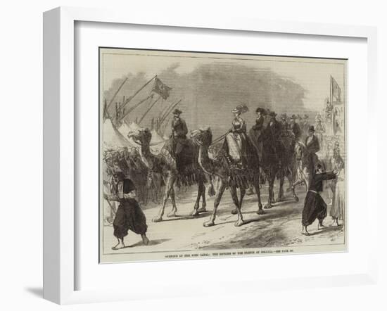 Opening of the Suez Canal, the Empress of the French at Ismailia-null-Framed Giclee Print