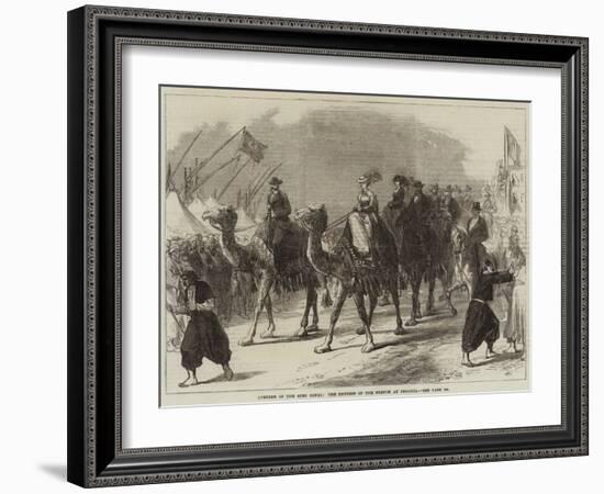 Opening of the Suez Canal, the Empress of the French at Ismailia-null-Framed Giclee Print