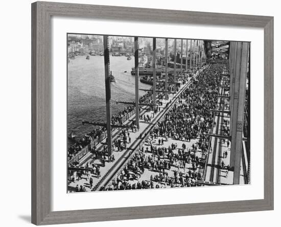 Opening of the Sydney Harbour Bridge-null-Framed Photographic Print