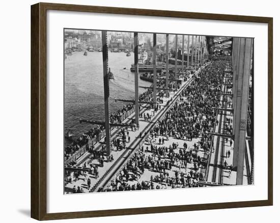 Opening of the Sydney Harbour Bridge-null-Framed Photographic Print