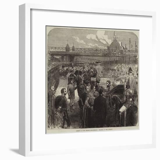 Opening of the Thames Embankment, Reading of the Address-null-Framed Giclee Print