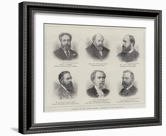 Opening of the Tower Bridge, Leaders of the Enterprise-null-Framed Giclee Print