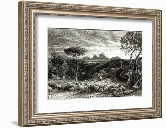 Opening the Fold, Early Morning, 1880-Samuel Palmer-Framed Photographic Print