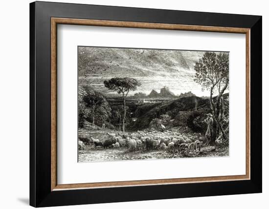 Opening the Fold, Early Morning, 1880-Samuel Palmer-Framed Photographic Print