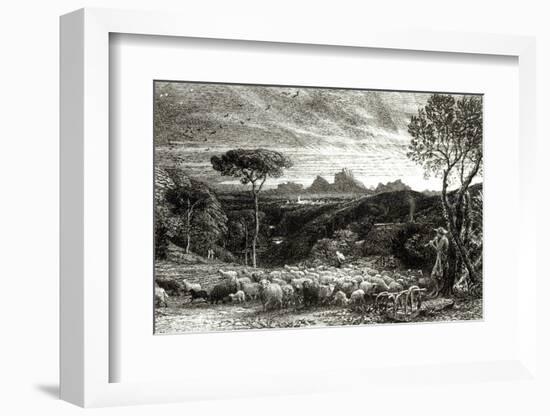 Opening the Fold, Early Morning, 1880-Samuel Palmer-Framed Photographic Print