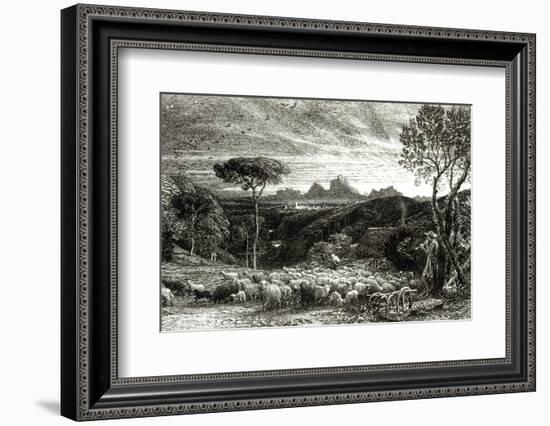 Opening the Fold, Early Morning, 1880-Samuel Palmer-Framed Photographic Print