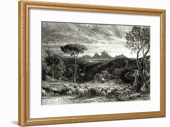 Opening the Fold, Early Morning, 1880-Samuel Palmer-Framed Photographic Print