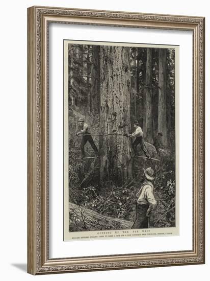 Opening Up the Far West-null-Framed Giclee Print