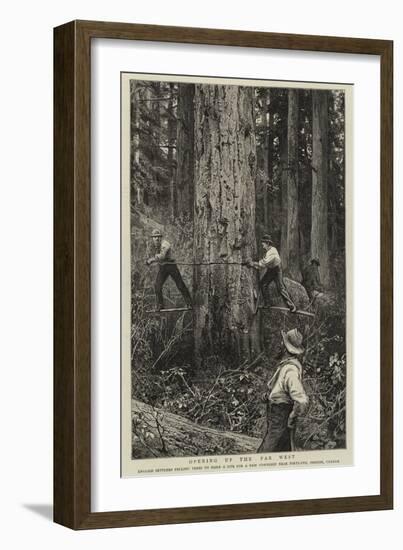 Opening Up the Far West-null-Framed Giclee Print