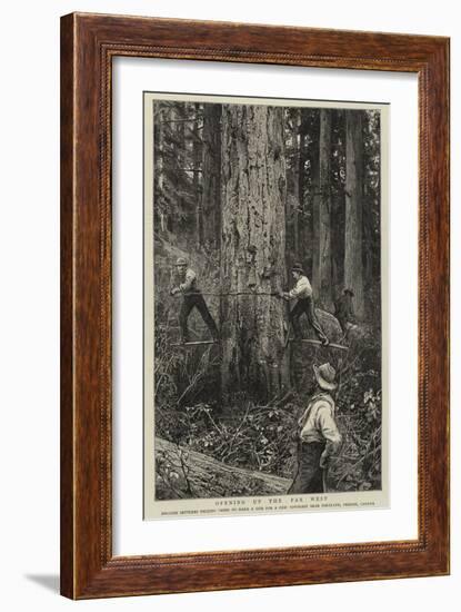 Opening Up the Far West-null-Framed Giclee Print