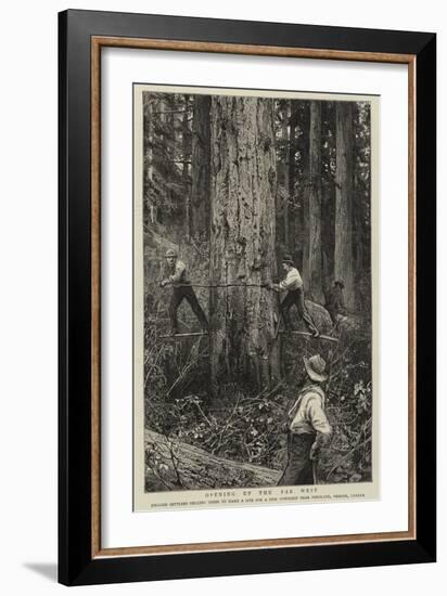 Opening Up the Far West-null-Framed Giclee Print