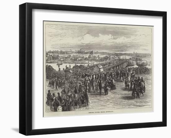 Opening Victoria Bridge, Queensland-null-Framed Giclee Print