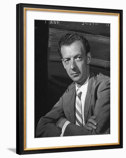 Opera Composer Benjamin Britten After US Premiere of "Peter Grimes" at the Berkshire Music Festival-W^ Eugene Smith-Framed Premium Photographic Print