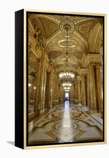 Opera Garnier, Frescoes and Ornate Ceiling by Paul Baudry, Paris, France-G & M Therin-Weise-Framed Premier Image Canvas