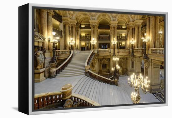 Opera Garnier, Grand Staircase, Paris, France-G & M Therin-Weise-Framed Premier Image Canvas