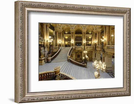 Opera Garnier, Grand Staircase, Paris, France-G & M Therin-Weise-Framed Photographic Print