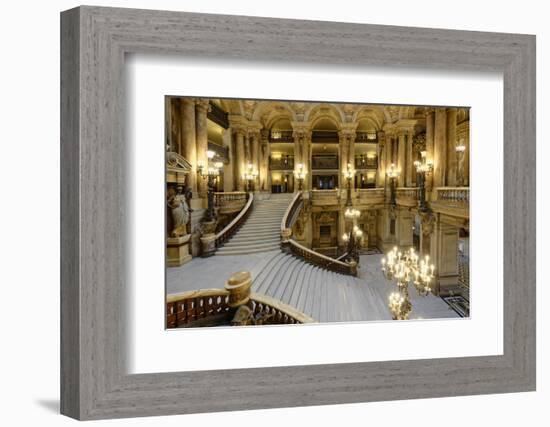 Opera Garnier, Grand Staircase, Paris, France-G & M Therin-Weise-Framed Photographic Print