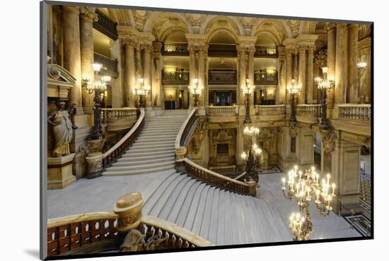 Opera Garnier, Grand Staircase, Paris, France-G & M Therin-Weise-Mounted Photographic Print