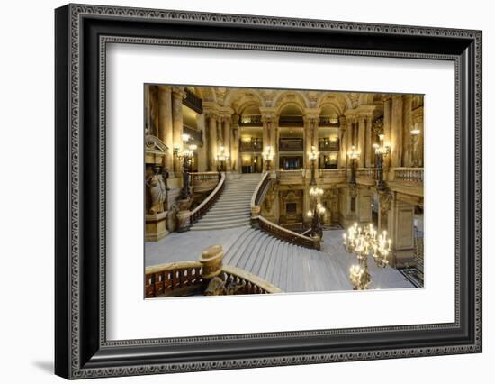 Opera Garnier, Grand Staircase, Paris, France-G & M Therin-Weise-Framed Photographic Print