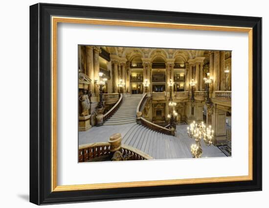 Opera Garnier, Grand Staircase, Paris, France-G & M Therin-Weise-Framed Photographic Print