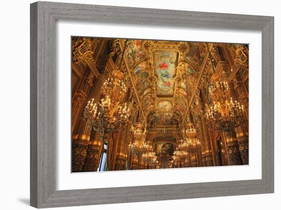 Opera Garnier in France Paris Tourist Destination-kentoh-Framed Photographic Print