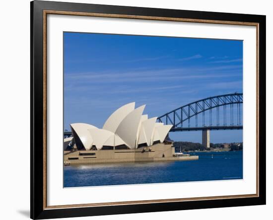 Opera House and Harbour Bridge, Sydney, New South Wales, Australia-Sergio Pitamitz-Framed Photographic Print