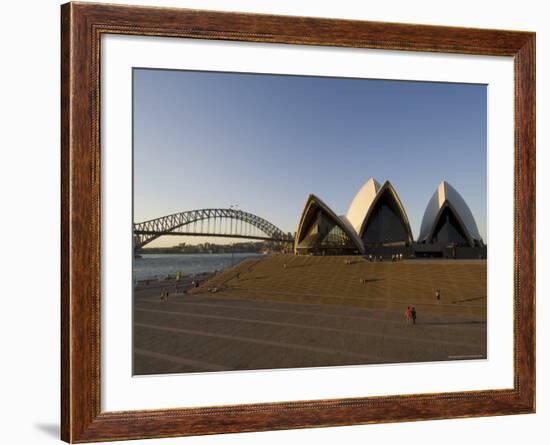 Opera House and Harbour Bridge, Sydney, New South Wales, Australia-Sergio Pitamitz-Framed Photographic Print