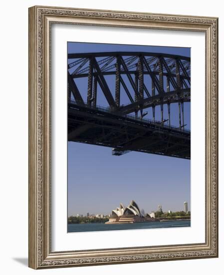 Opera House and Harbour Bridge, Sydney, New South Wales, Australia-Sergio Pitamitz-Framed Photographic Print