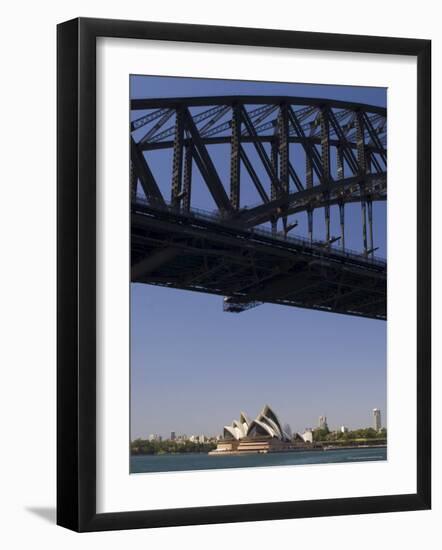 Opera House and Harbour Bridge, Sydney, New South Wales, Australia-Sergio Pitamitz-Framed Photographic Print