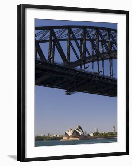 Opera House and Harbour Bridge, Sydney, New South Wales, Australia-Sergio Pitamitz-Framed Photographic Print