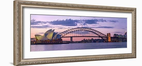 Opera House and Harbour Bridge, Sydney, New South Wales, Australia-Michele Falzone-Framed Photographic Print