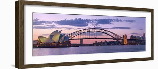 Opera House and Harbour Bridge, Sydney, New South Wales, Australia-Michele Falzone-Framed Photographic Print