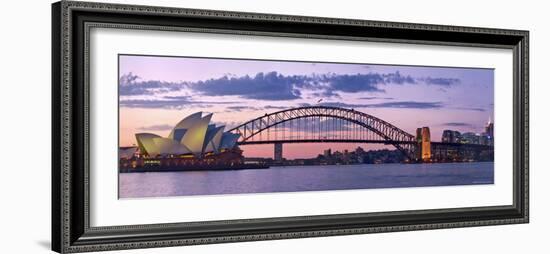 Opera House and Harbour Bridge, Sydney, New South Wales, Australia-Michele Falzone-Framed Photographic Print