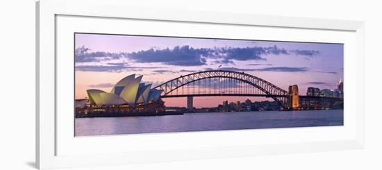 Opera House and Harbour Bridge, Sydney, New South Wales, Australia-Michele Falzone-Framed Photographic Print