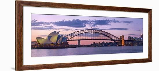 Opera House and Harbour Bridge, Sydney, New South Wales, Australia-Michele Falzone-Framed Photographic Print