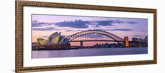 Opera House and Harbour Bridge, Sydney, New South Wales, Australia-Michele Falzone-Framed Photographic Print