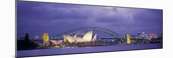 Opera House and Harbour Bridge, Sydney, New South Wales, Australia-Peter Adams-Mounted Photographic Print