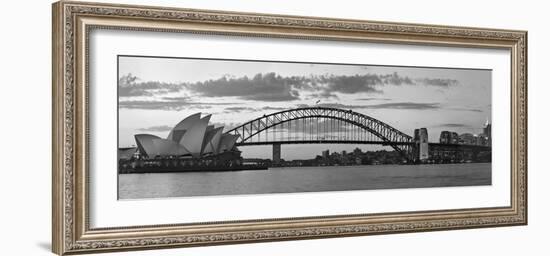 Opera House and Harbour Bridge, Sydney, New South Wales, Australia-Michele Falzone-Framed Photographic Print