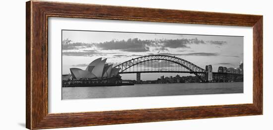 Opera House and Harbour Bridge, Sydney, New South Wales, Australia-Michele Falzone-Framed Photographic Print