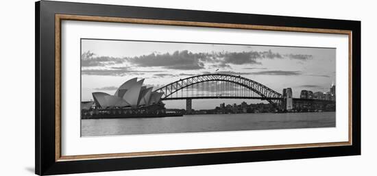 Opera House and Harbour Bridge, Sydney, New South Wales, Australia-Michele Falzone-Framed Photographic Print