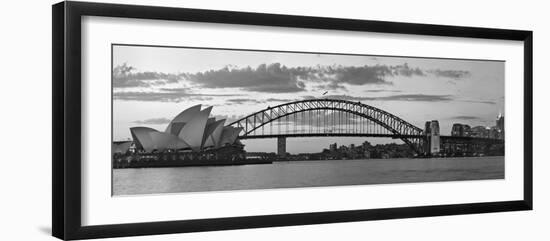 Opera House and Harbour Bridge, Sydney, New South Wales, Australia-Michele Falzone-Framed Photographic Print