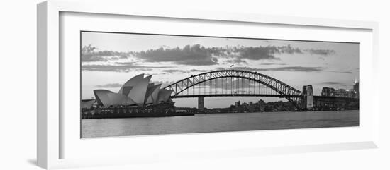 Opera House and Harbour Bridge, Sydney, New South Wales, Australia-Michele Falzone-Framed Photographic Print