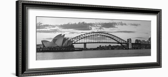 Opera House and Harbour Bridge, Sydney, New South Wales, Australia-Michele Falzone-Framed Photographic Print