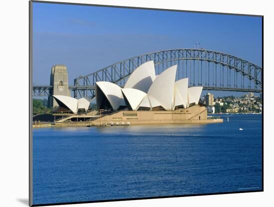 Opera House and Sydney Harbour Bridge, Sydney, New South Wales, Australia-Gavin Hellier-Mounted Photographic Print